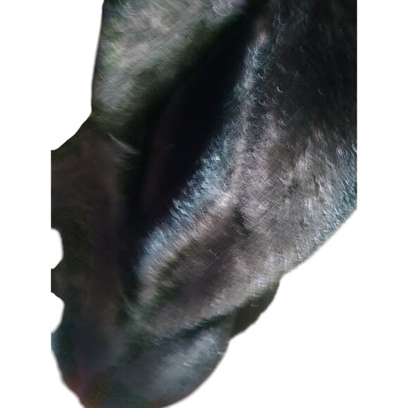 Vintage 80s Jacket Faux Fur Womens Size XL Brown Heavy Knit Union Made - Picture 12 of 13